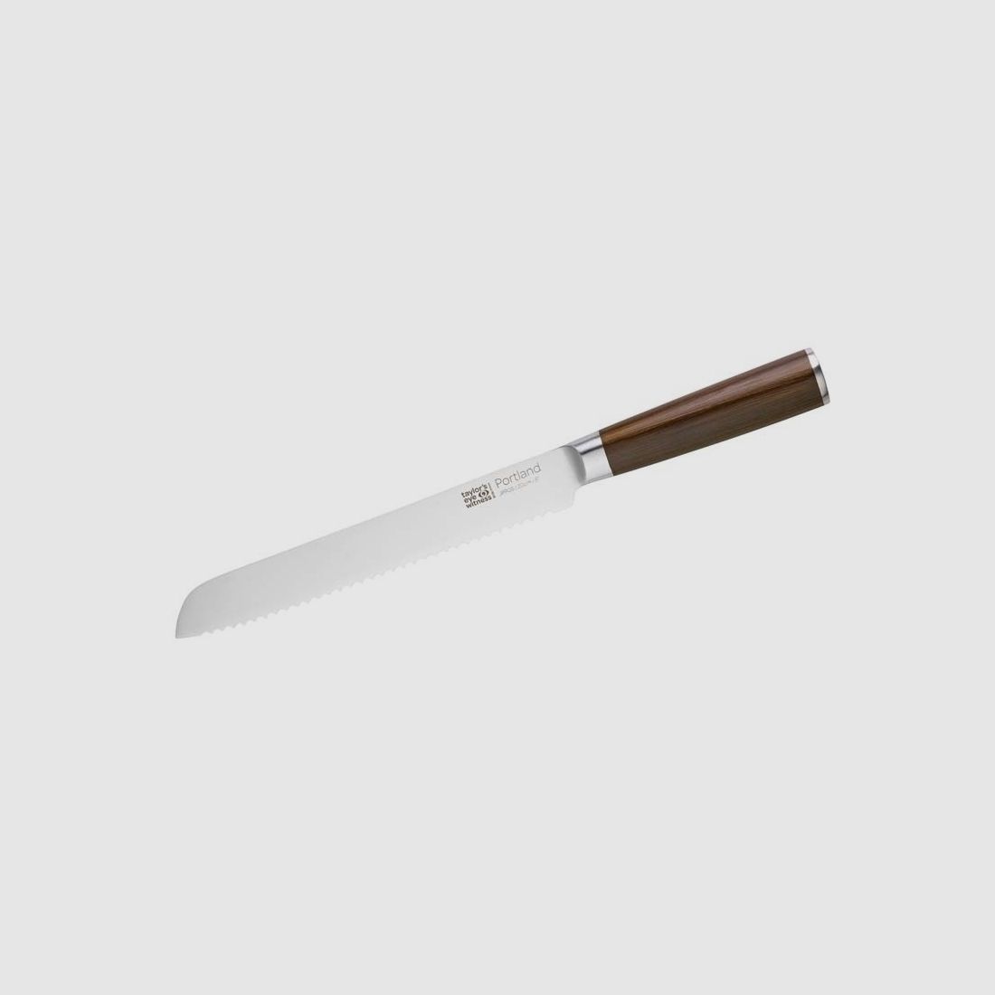 Taylor\'s Eye Witness, PORTLAND Brotmesser 20 cm,, Stahl AISI 420, Griff Walnuss-Effekt