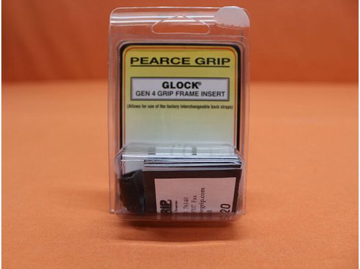 Pearce Grip Glock (Gen.4): Inserto de agarre (PG-G4MF) Marco pequeño Pearce Grip Polímero Negro