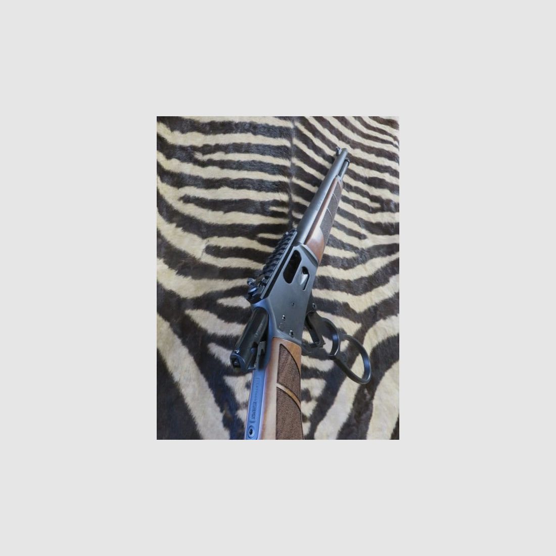 Unterhebelrepetierer SMITH & WESSON Model 1954 Holz Kal. 44 Rem Mag Lauf 47 cm gewinde., Bild 8 von 10