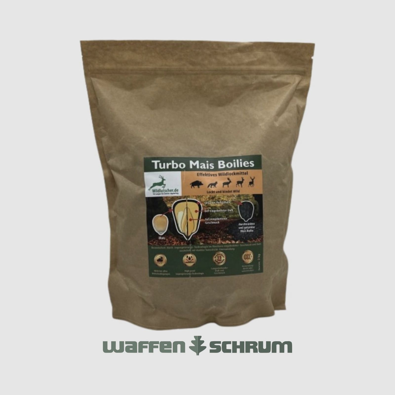 Turbo Kukurydziane Boilies Wildlutscher 3 kg