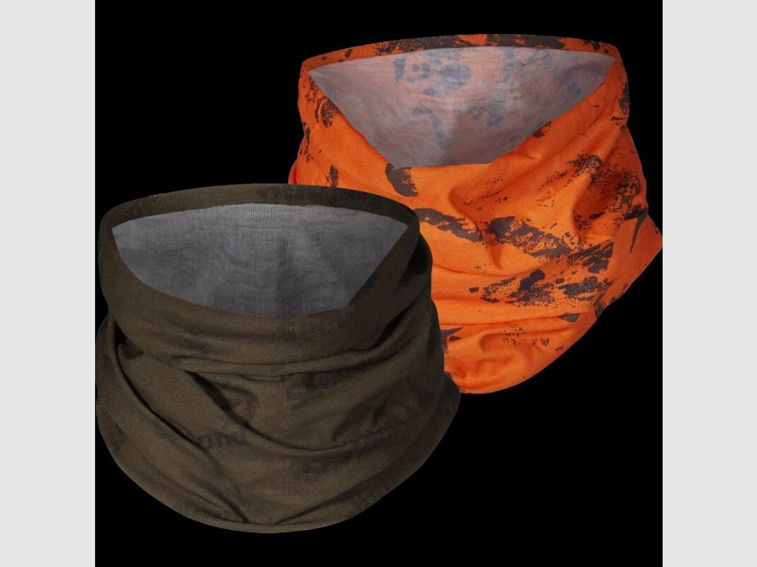 Seeland Unisex Rohrschal 2er-Pack Pine Green/InVis Orange Blaze