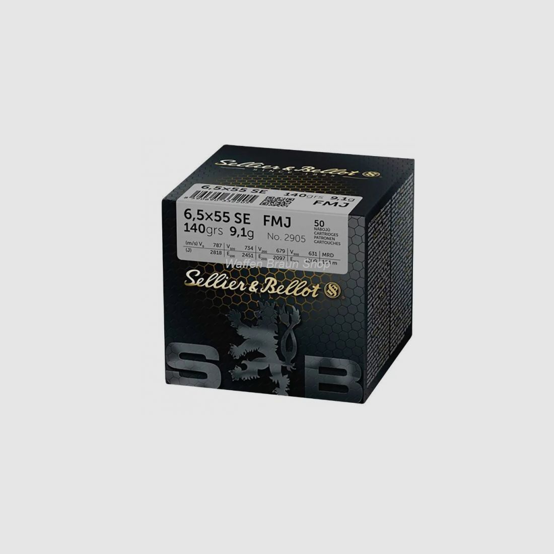 S+B 6,5x55 SE FMJ 140grs. 50St