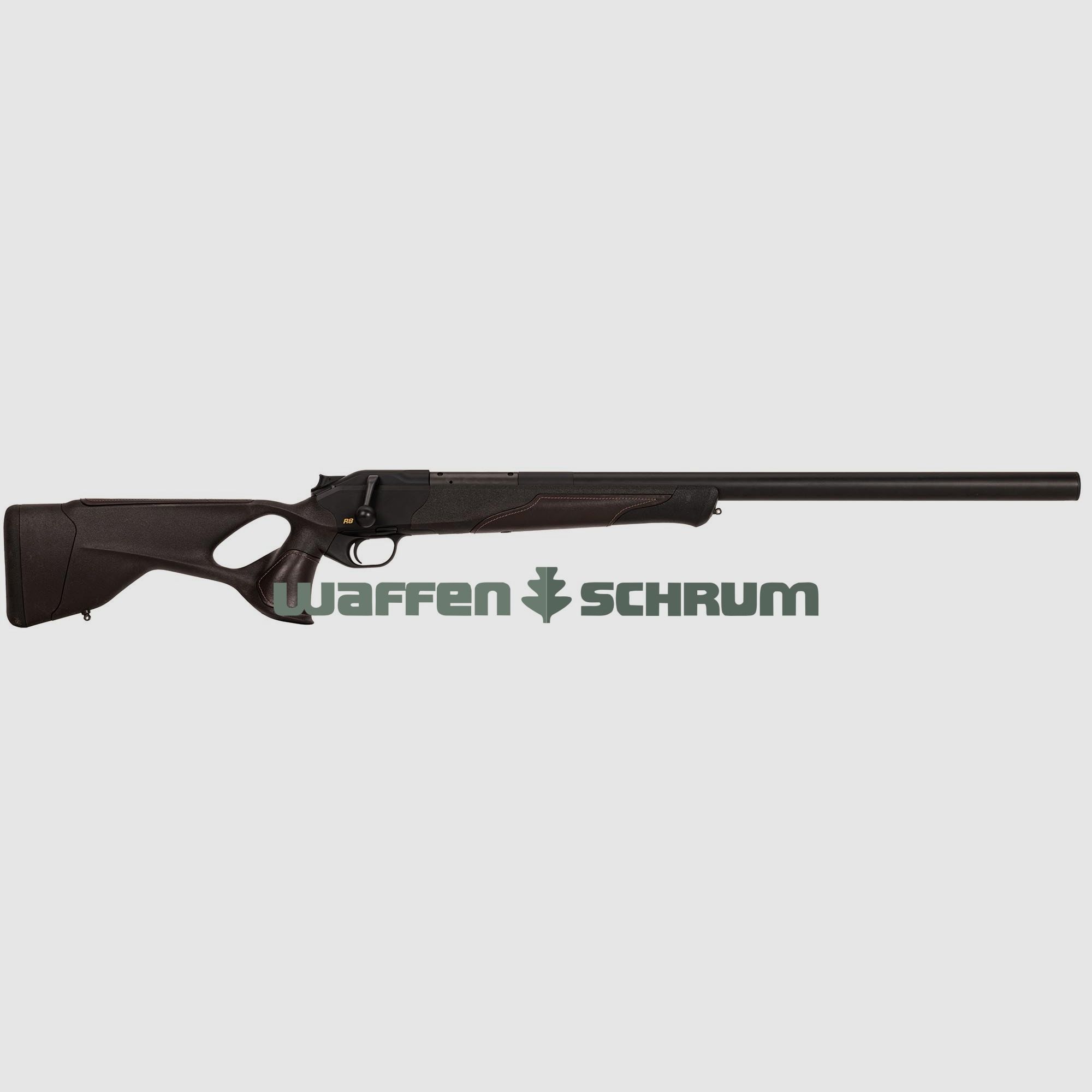 Blaser R8 Ultimate Silence Leder , inklusive Integralschalldämpfer, Ledereinlagen Cocoa-Braun .30-06Spring