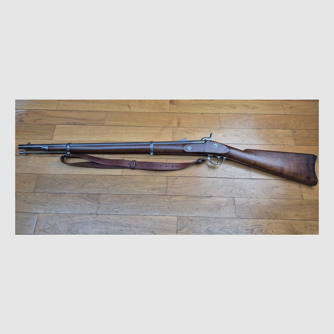 Raro fucile Springfield 1861 di Cadet – Colt Hartford nel 1862 – Cal. .58 con canna rigata per proiettile Minié – Meccanica, marchi e canna più che eccellenti – Cinghia – Superbo! TBE++, immagine 24 di 32