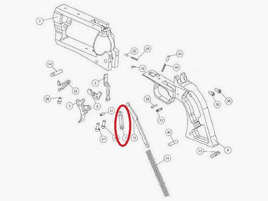 Locking lever No. 7 BFR