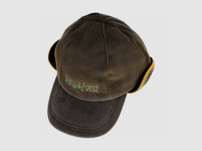 Wald & Forst Fleece-Basecap Winter oliv 58