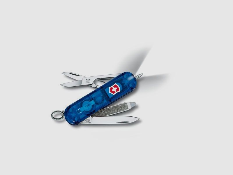 Victorinox Signature Lite Blau Transparent