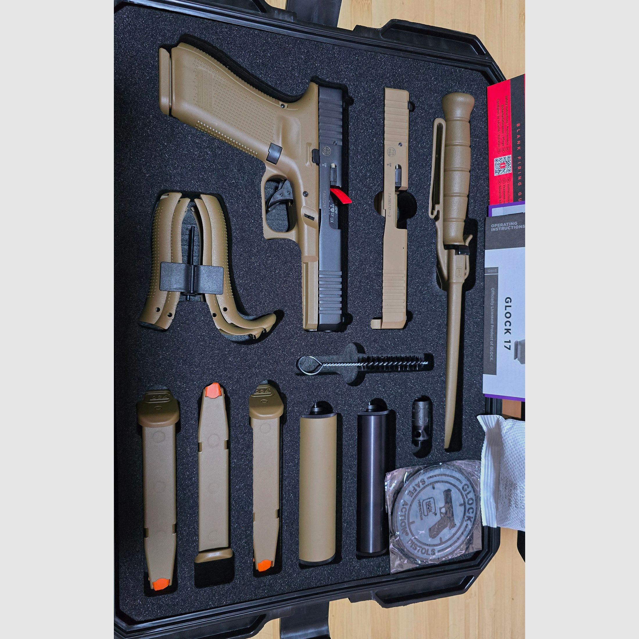 Glock 17 SV Stahlverschluss 9mm PAK Double Set Limitado 300