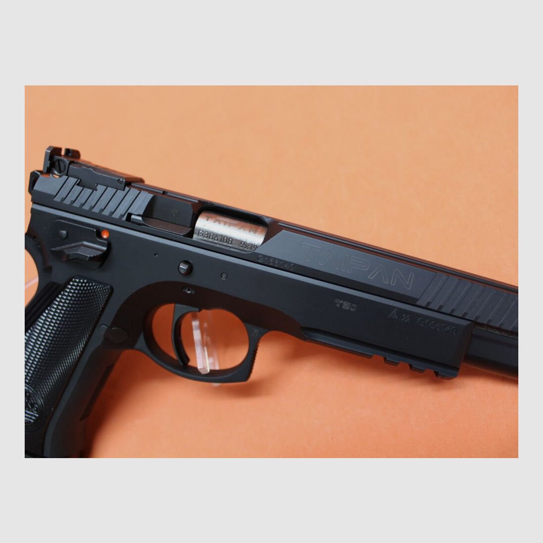 CZUB Frankonia Ha.Pistolet 9mmLuger Frankonia CZ75 Taipan Black Pro Tuning 6"/152mm Canon/Visée sportive (9mmPara)
