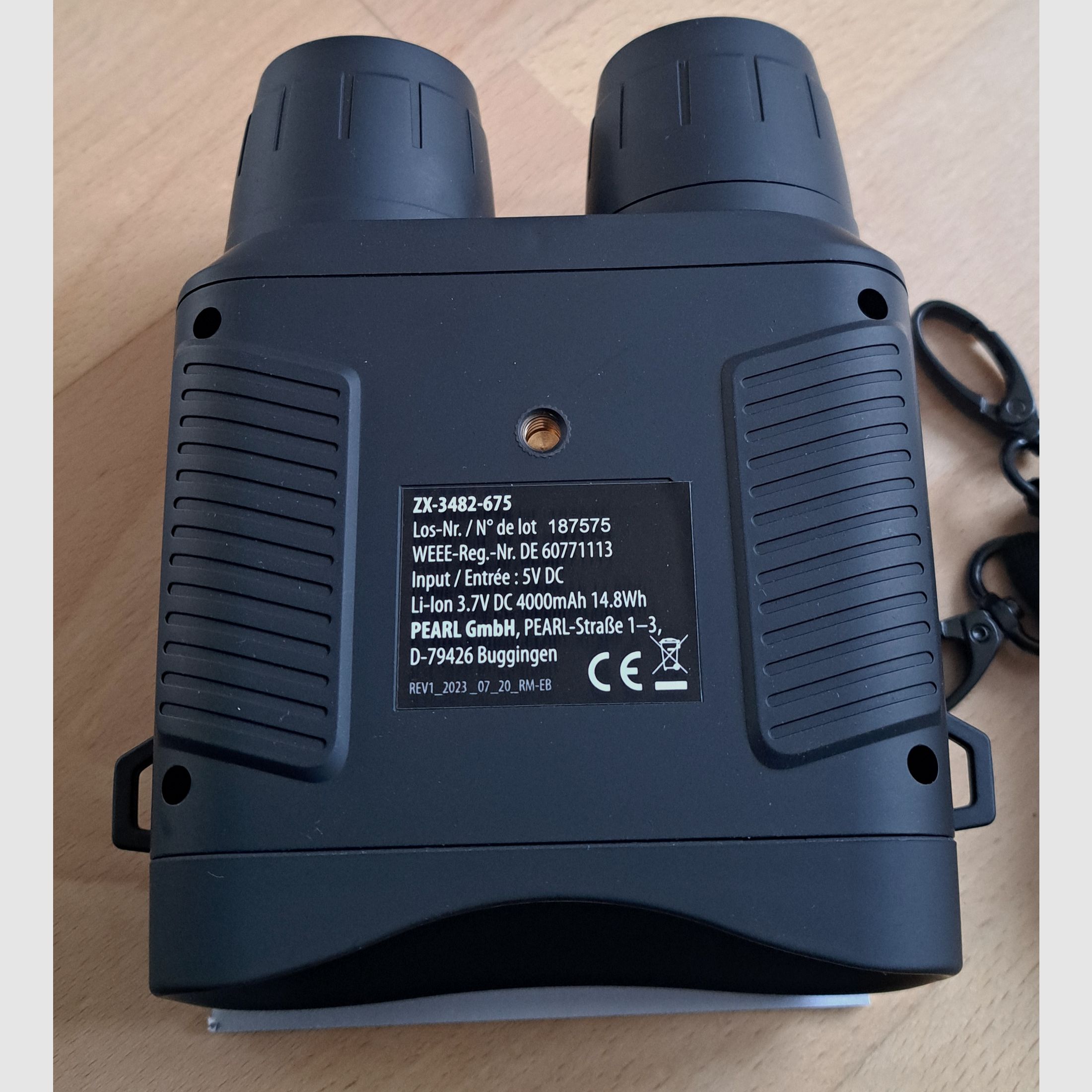 Zavarius Night Vision Binoculars: Binocular rechargeable night vision device, 4K camera, up to 500 m IR visibility (night vision device, night binoculars, surveillance camera)
