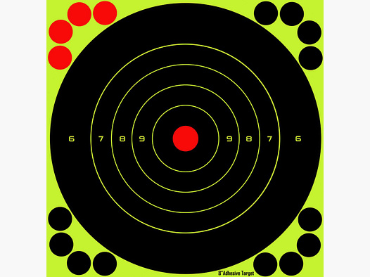 Fritzmann Zielscheibe 8"Adhesive Target 20er Pack