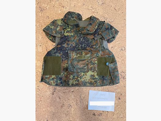 Airsoft Splitterschutzweste in Bundeswehr Optik / Flecktarn