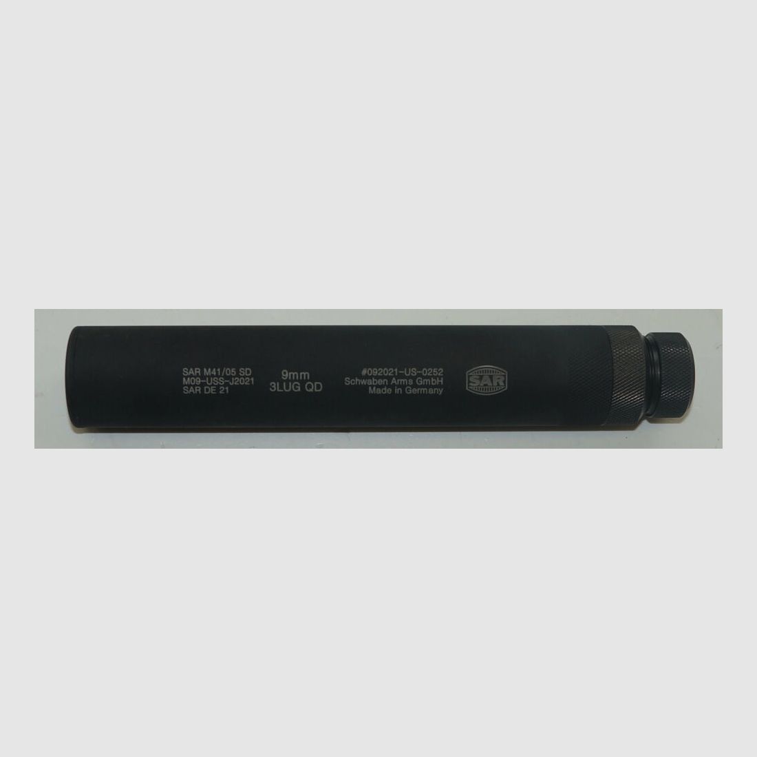 Schwaben Arms GmbH Silencieux pour H&K SP5/MP5 clones, SAR M41-05 SD 3LUG QD 9mm Luger verrouillage à 3 dents / TriLock