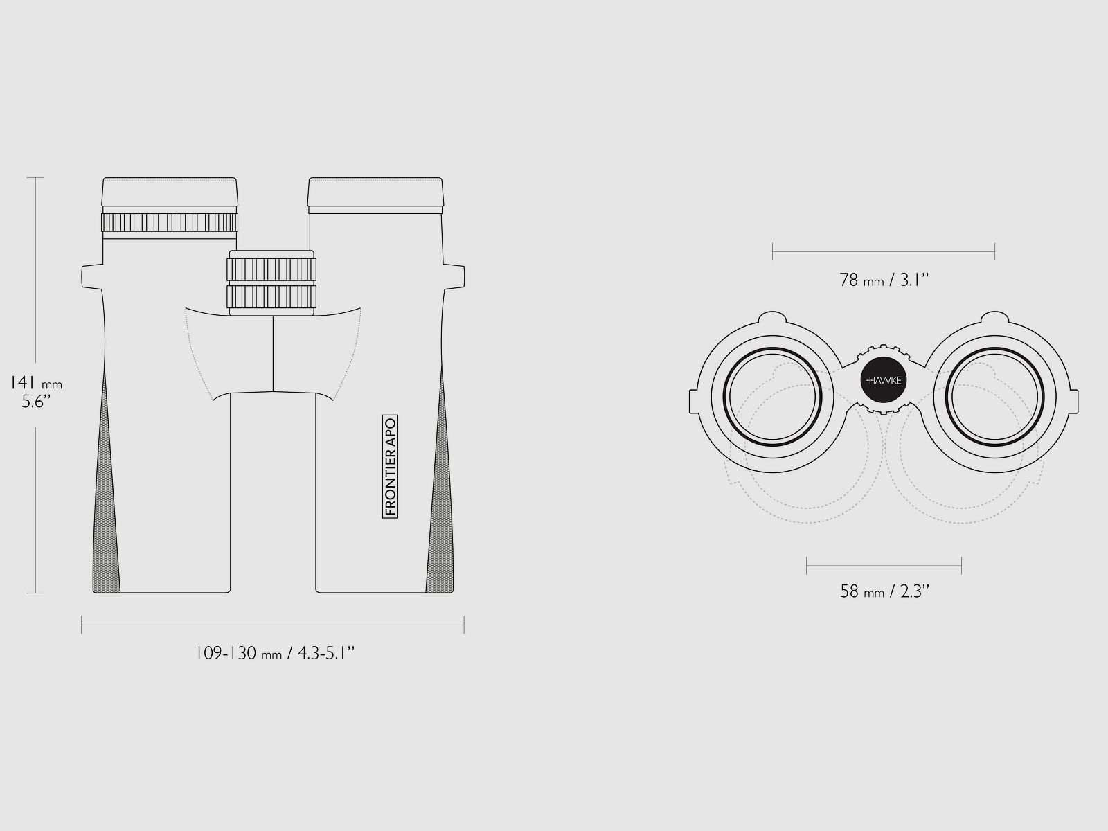 Hawke 38510 FRONTIER APO 8X42 grün