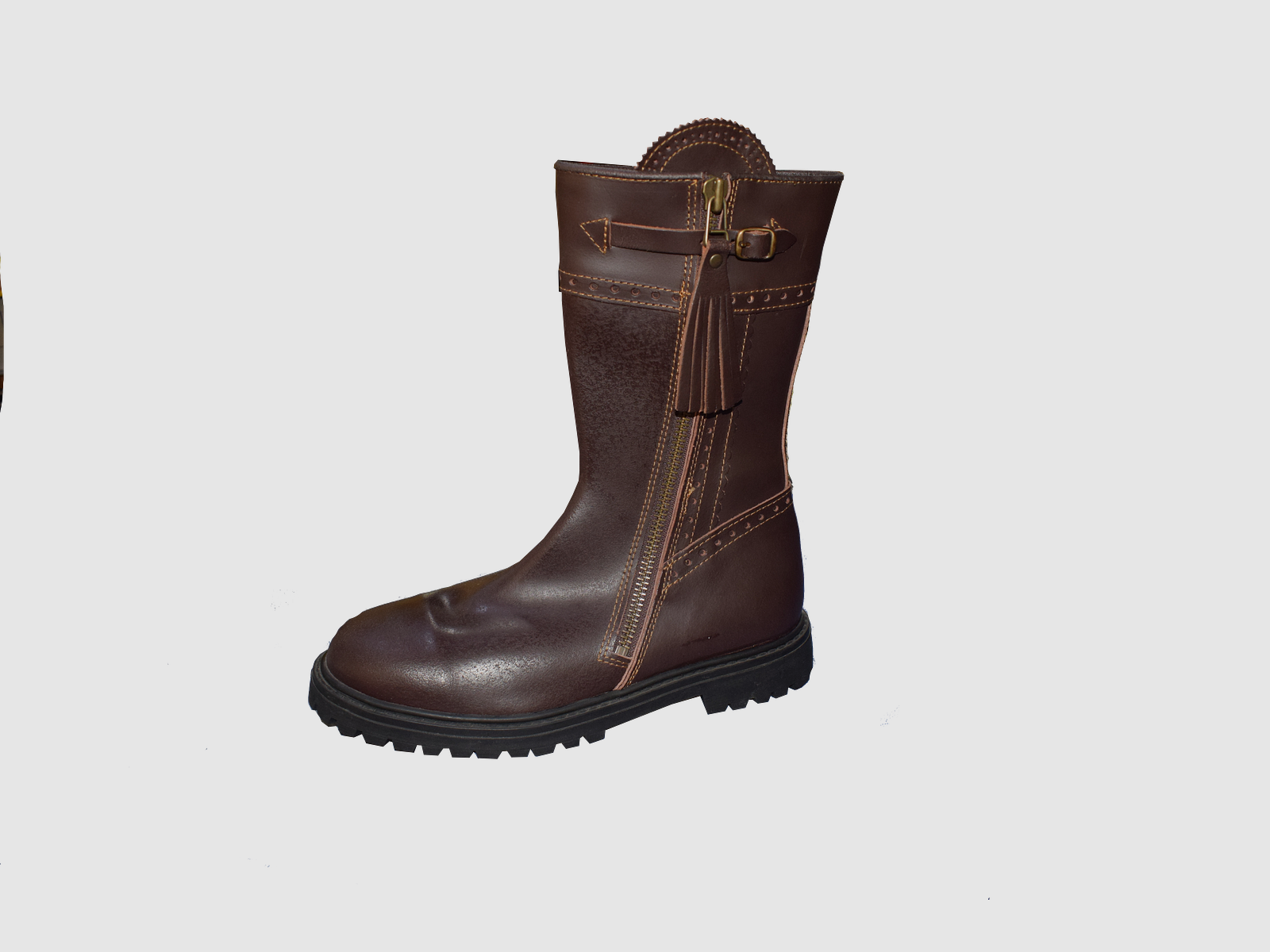 High field boots – brown leather