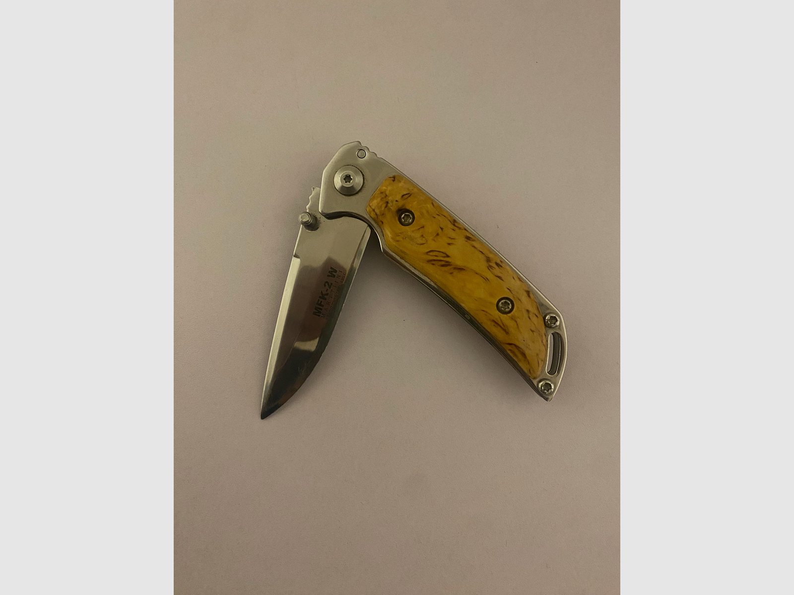 Einhandmesser Marttiini MFK-2 W Stainless Steel 420C, gebraucht 