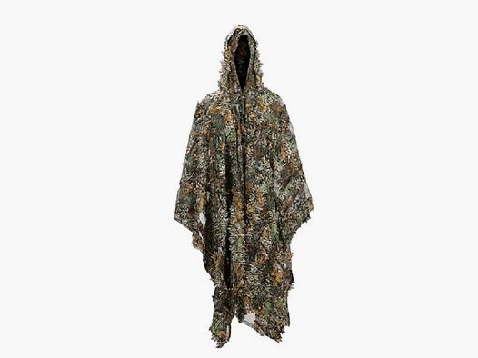 tarnpomcho waldtarnblatt Muster Tarnumhang Tarnjacke Tarnung Airsoft Softair Sniper Paintball Kleidung