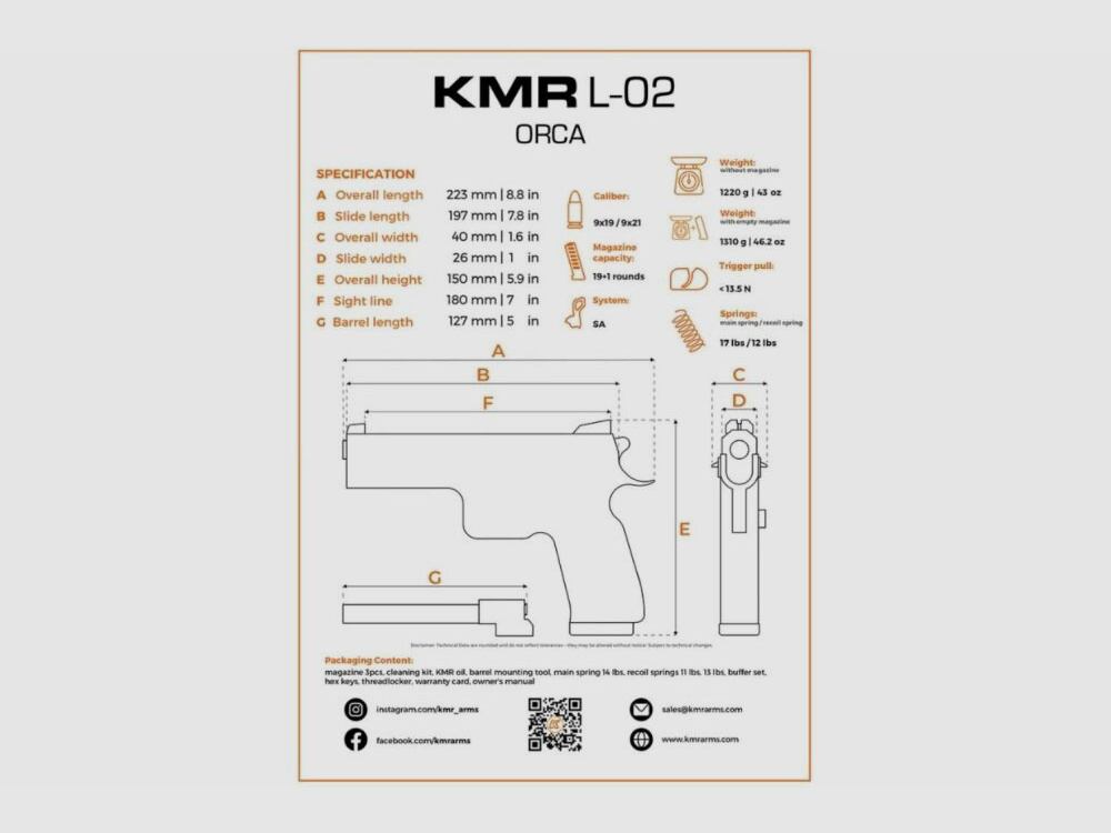 KMR L-02 ORCA O.R 9mmLuger