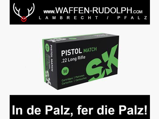 SK Pistoolwedstrijd .22 lr. VPE: 50 schoten *EWB verplicht