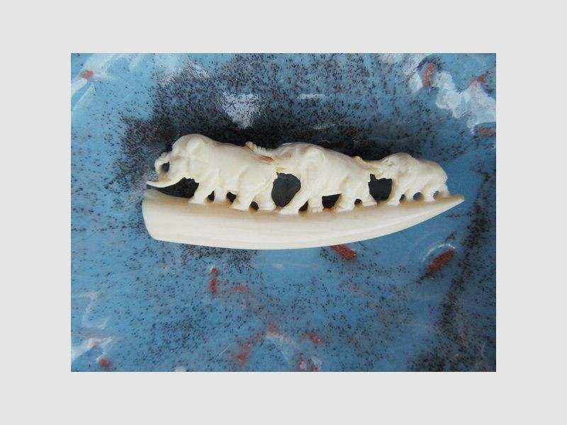 Safari Brosche Alt Antik Elefant Art Deco Bein Vintage 30er Jahre Grandel Schmuck