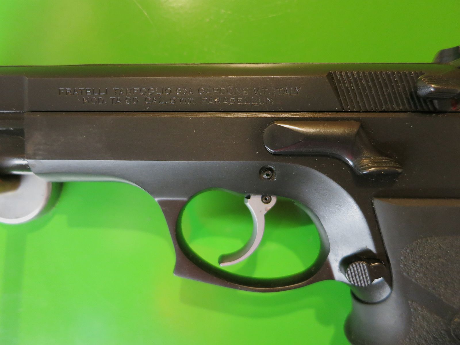Tanfoglio TA90, semiautomatica. Pistola sportiva a caricamento automatico, classico dell'IPSC, calibro 9 × 19 mm       #66-, immagine 9 di 10