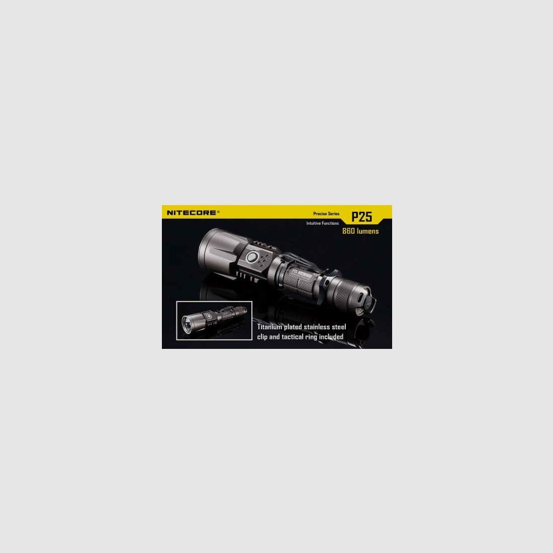 Nitecore P25 Smilodon Taschenlampe 860 Lumen, Bild 24 von 28