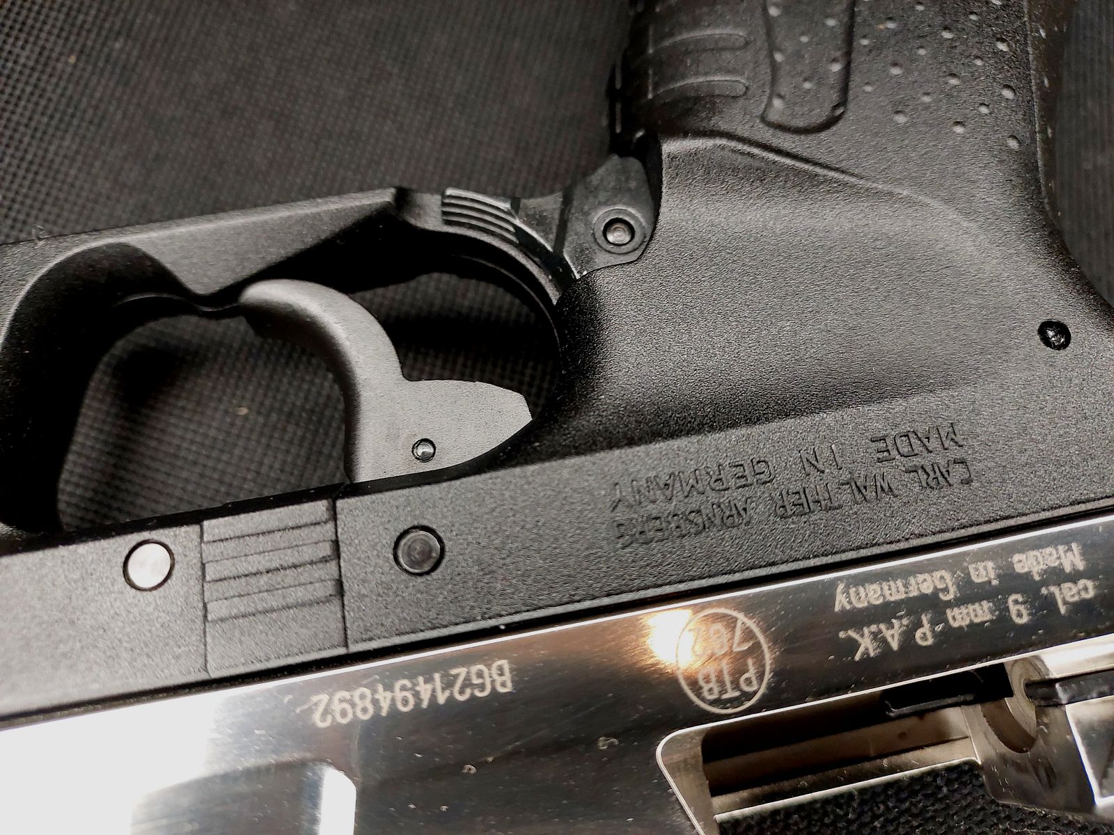 Premium Walther P99 SV NKL Schreckschusspistole 9 mm P.A.K. (PTB 762) P 99 Nickel-Finish [CNC-gefräster Stahlverschluss NKL] NEU!