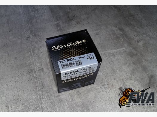 Patronen .223 Rem. Vollmantel 69grs (4,5gr) - S&B