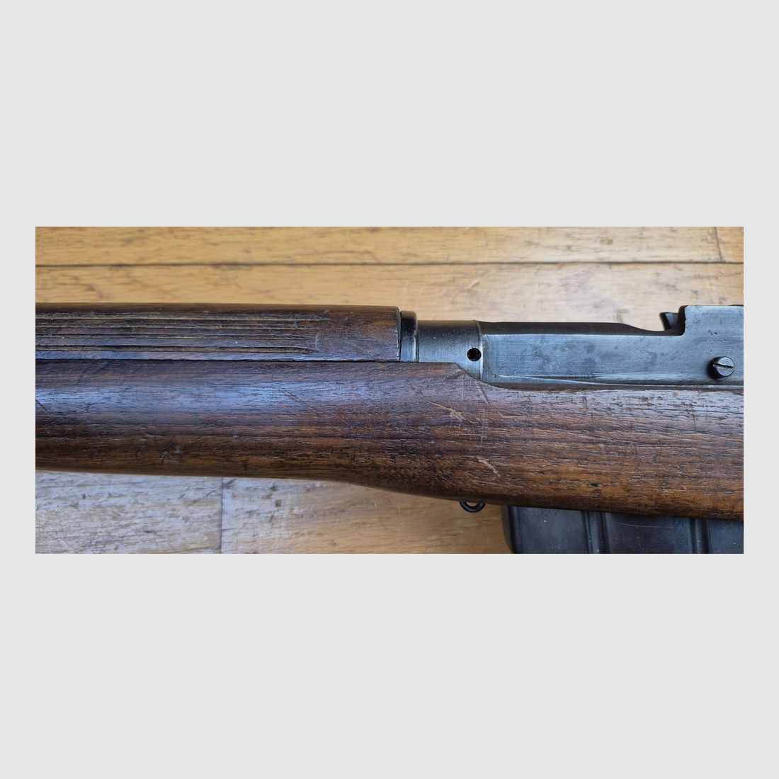 Buona Carabina Lee-Enfield N°4 MKI – Cal. .303 British – 10 colpi – Arsenal di Fazakerley del 1944 – Buona meccanica – Bellissimo legno e canna molto buona – Cinghia – TBE+, immagine 27 di 30