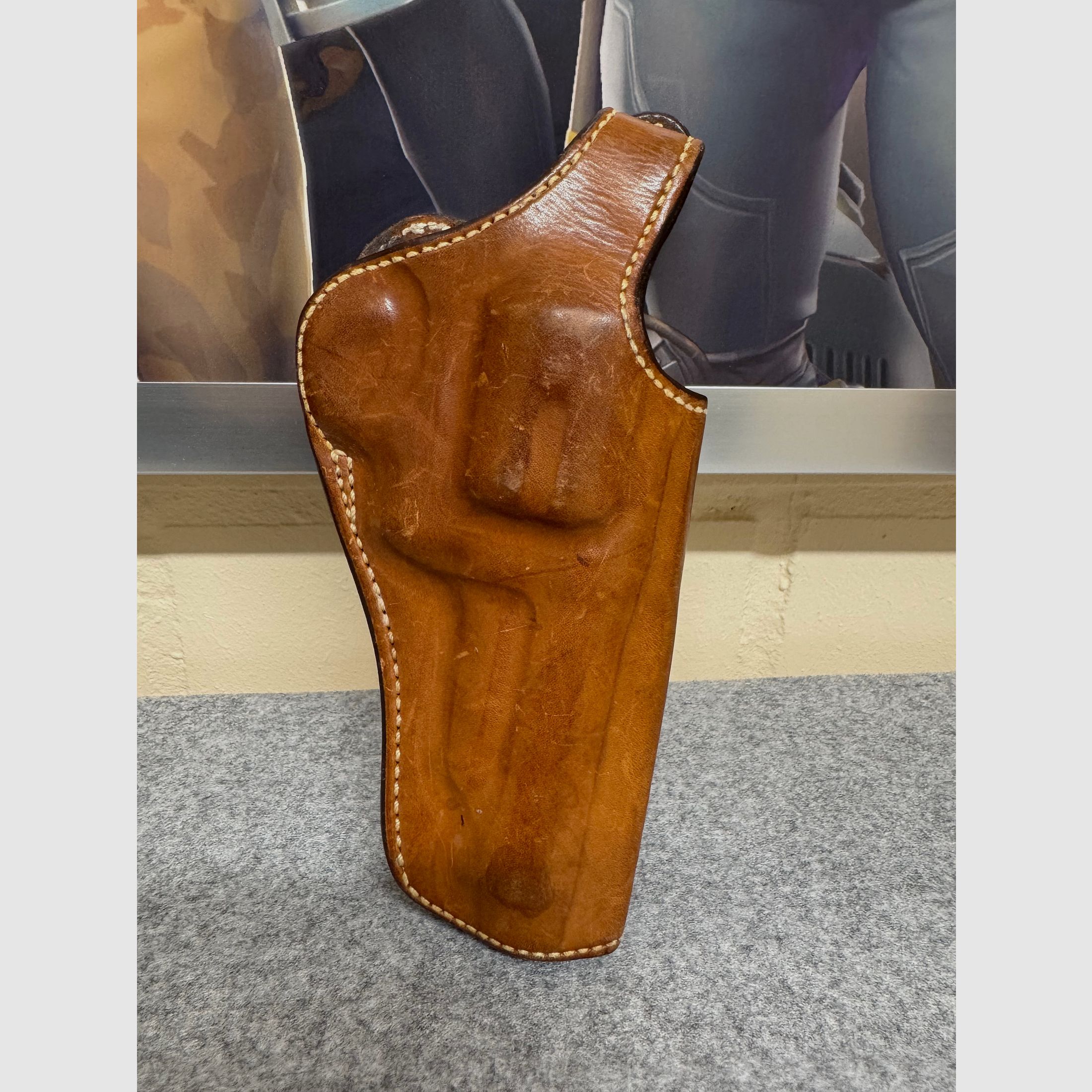 Holster en cuir Bianchi Cyclone pour S&W 4", cal. 44
