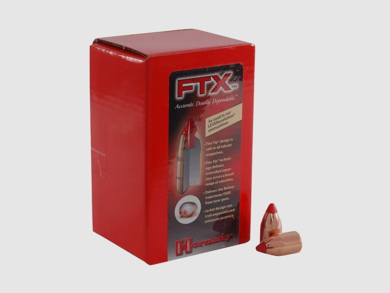 Hornady Geschoss .45/.452 (.450 Bushmaster) FTX 250GR 50 Stück