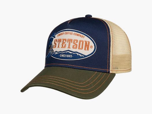 Stetson Trucker Cap Cowboy Coffee Olive/Navy