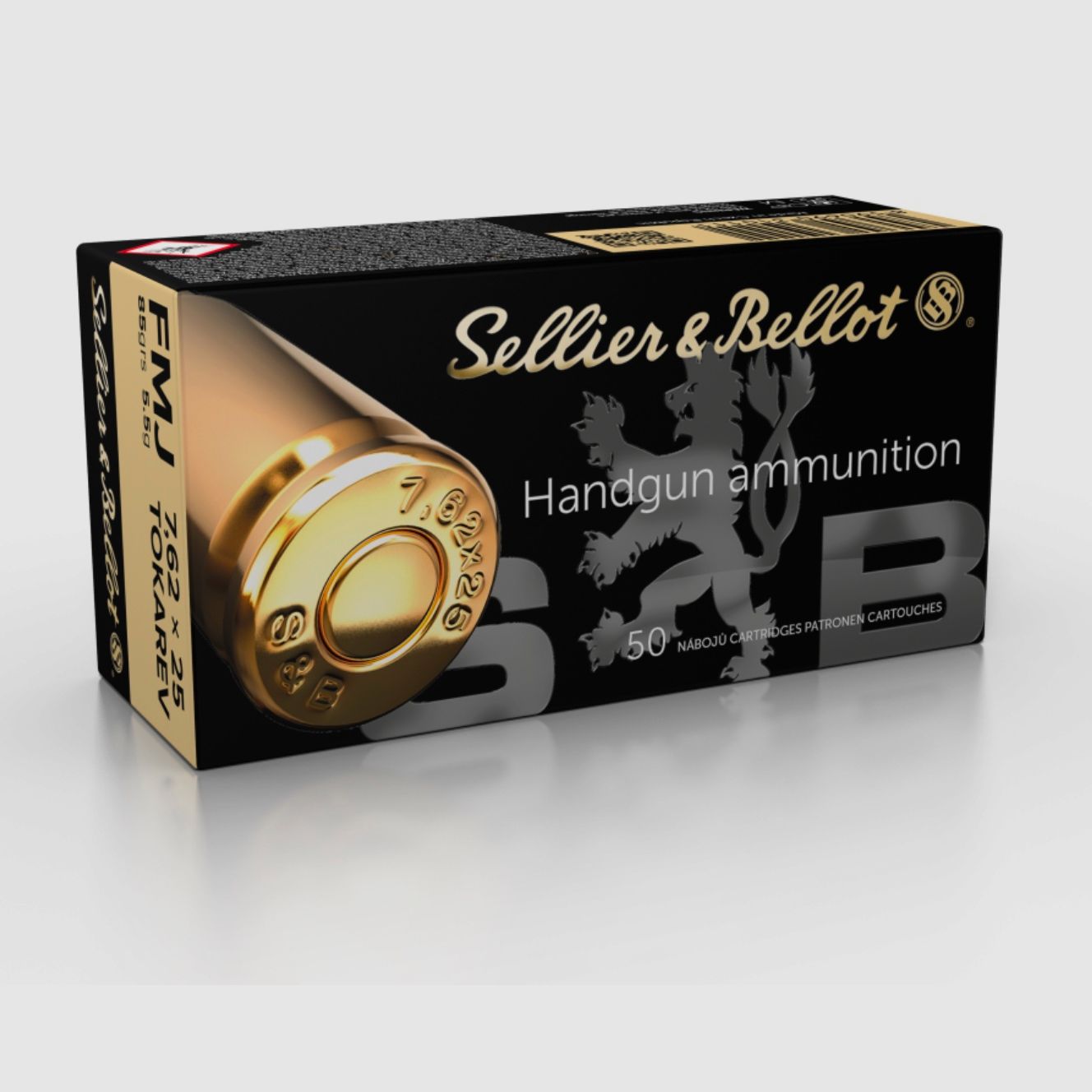 Sellier & Bellot 7,62 Tokarev Vollmantel 5,5g 85grs. 50 Stk. Pistolenmunition