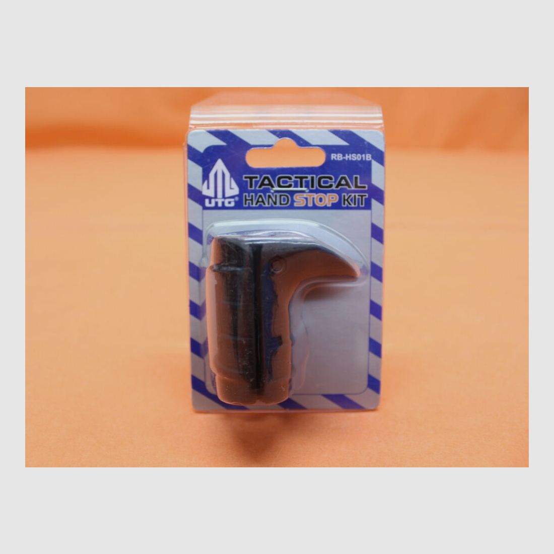 UTG - Leapers UTG Tactical Hand Stop Kit (RB-HS01B) Black incl. Full Profile Rubber Rail Guard/ Handstop