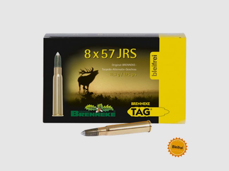 Brenneke 8x57 IRS 175GR TAG 20 patronen