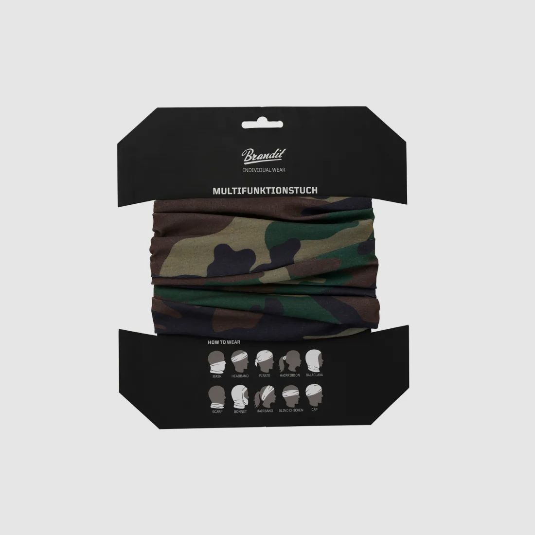 Multifunctionele doek (sjaal) voor hoofd, gezicht, hals - Een maat - US Woodland