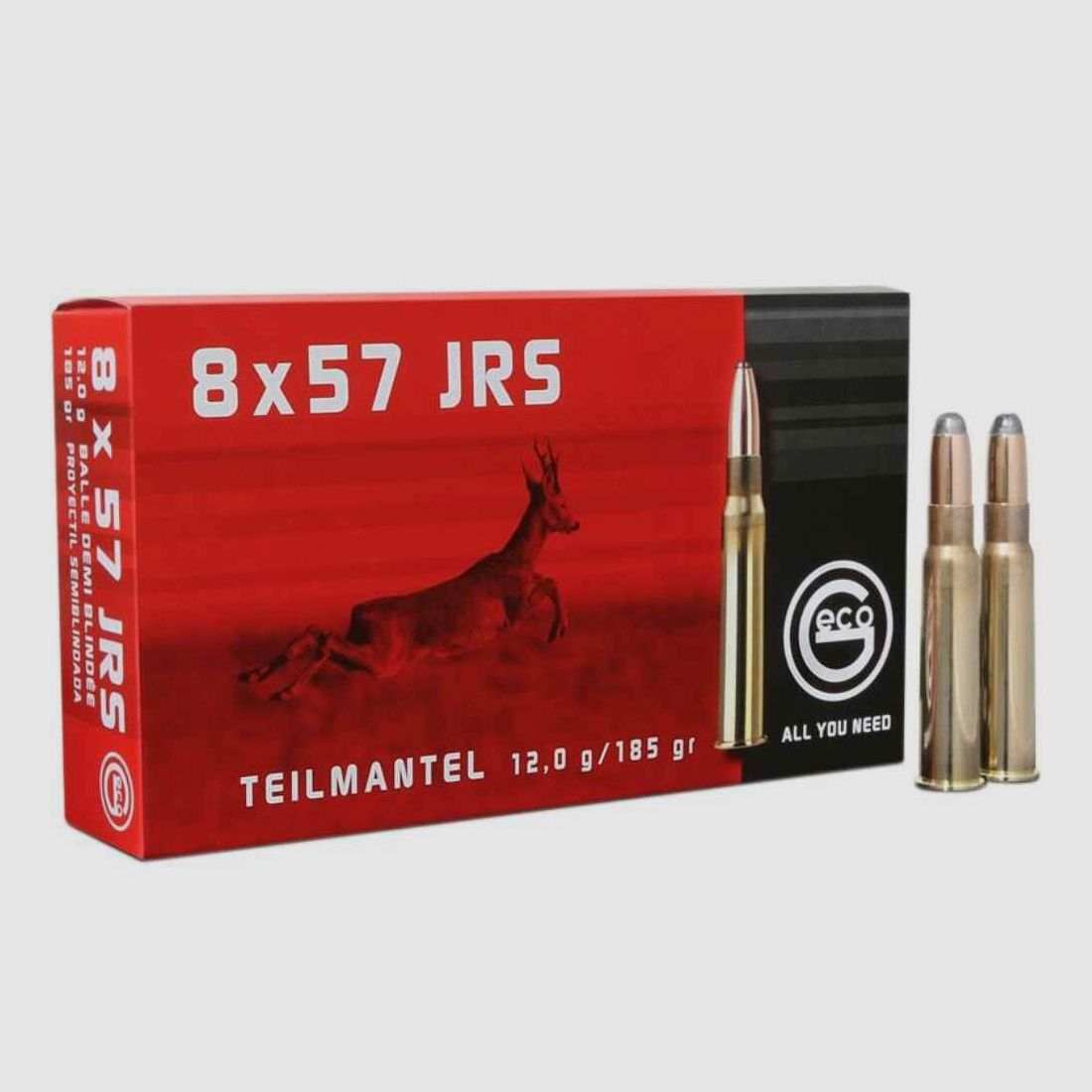Cartucce per fucile Geco 8x57 JRS