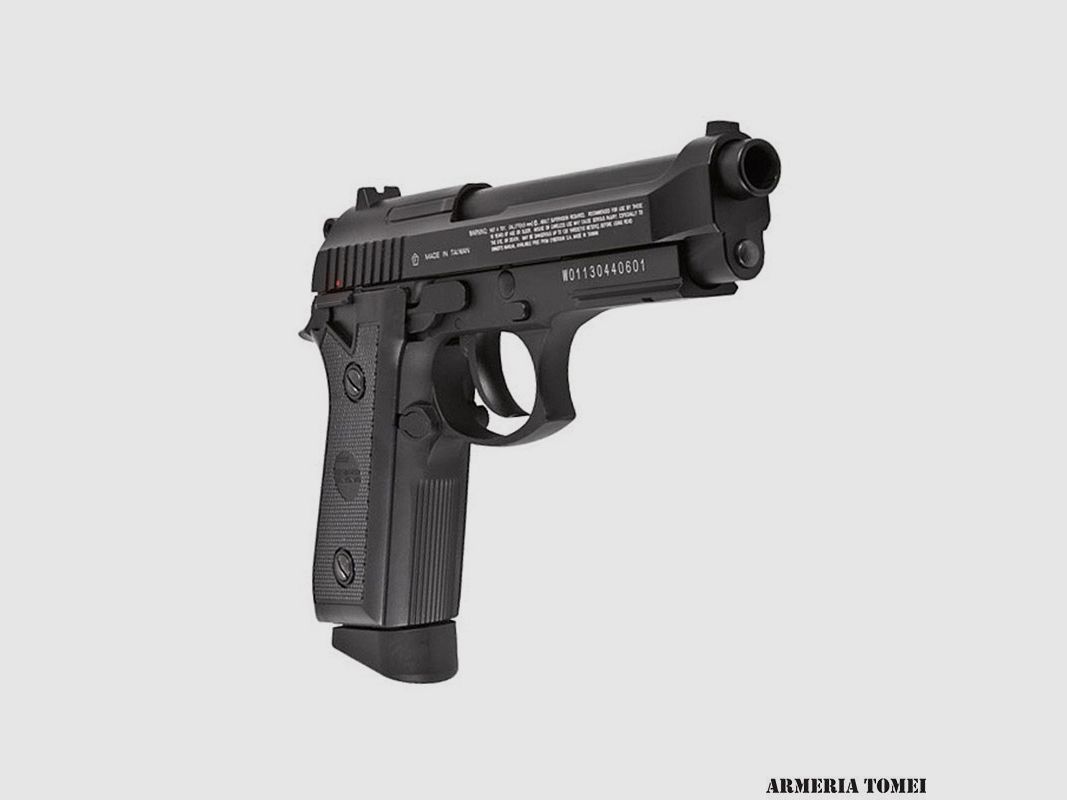 PISTOLA CO2 – SWISS ARMS – SA P92 METAL .177 CAL 4,5mm 21BB BLOW BACK, immagine 2 di 4