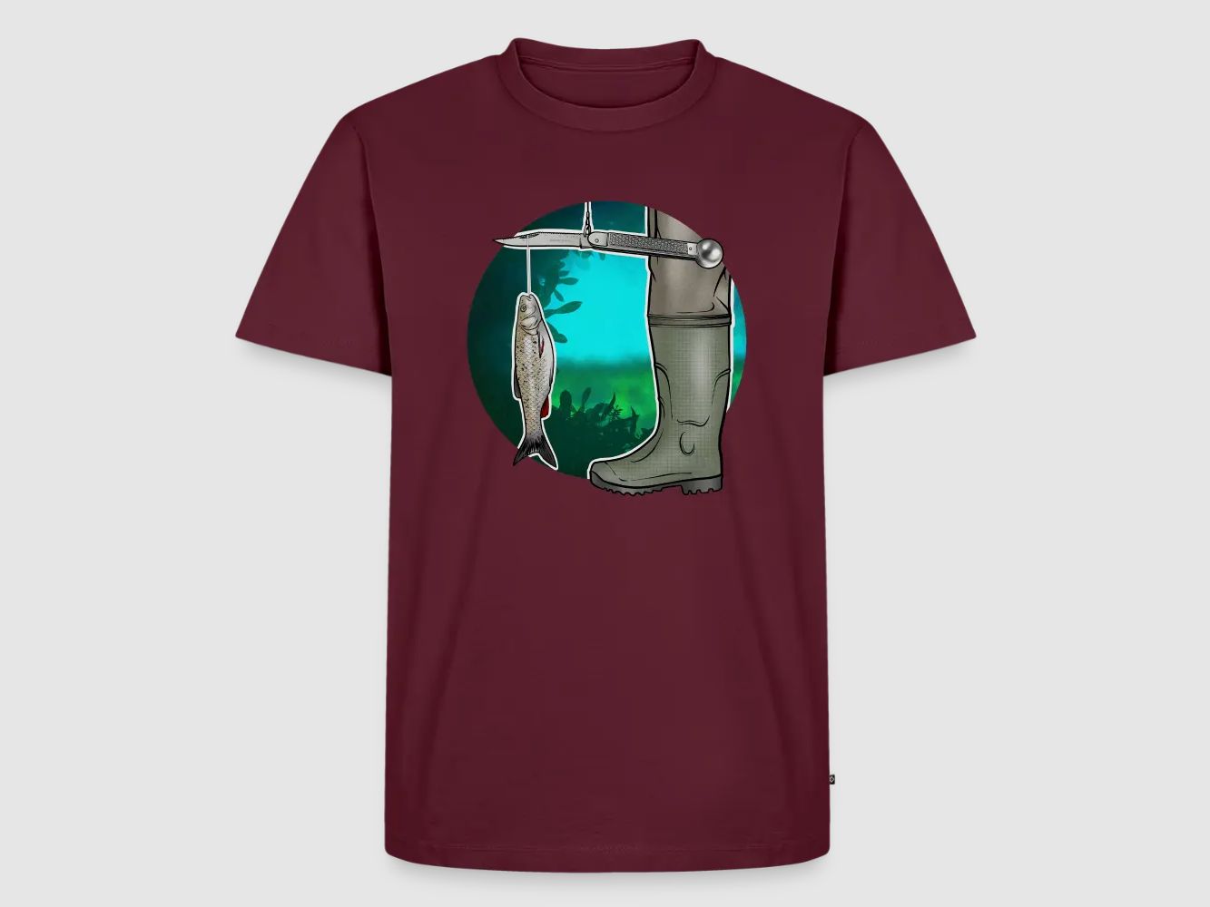 PUMA Heren Premium T-Shirt "Waagemesser – Petri Heil"