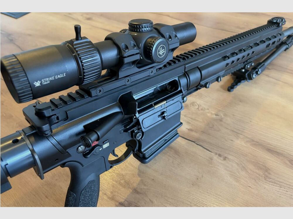 Heckler & Koch MR308 A3 Slim Line incl. Vortex Strike Eagle 1-8x24 .308Win 20" incl. richtkijker, carbon bipod en montage