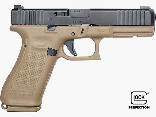 Glock 17 Gen 5 FS COYOTE – 17 coups – Cal 9X19 – Neuf – Armée Française !