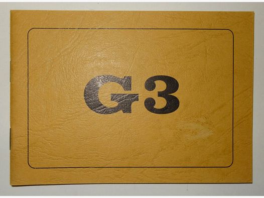 Heckler & Koch Bedienungsanleitung / Handbuch Heckler und Koch HKG3