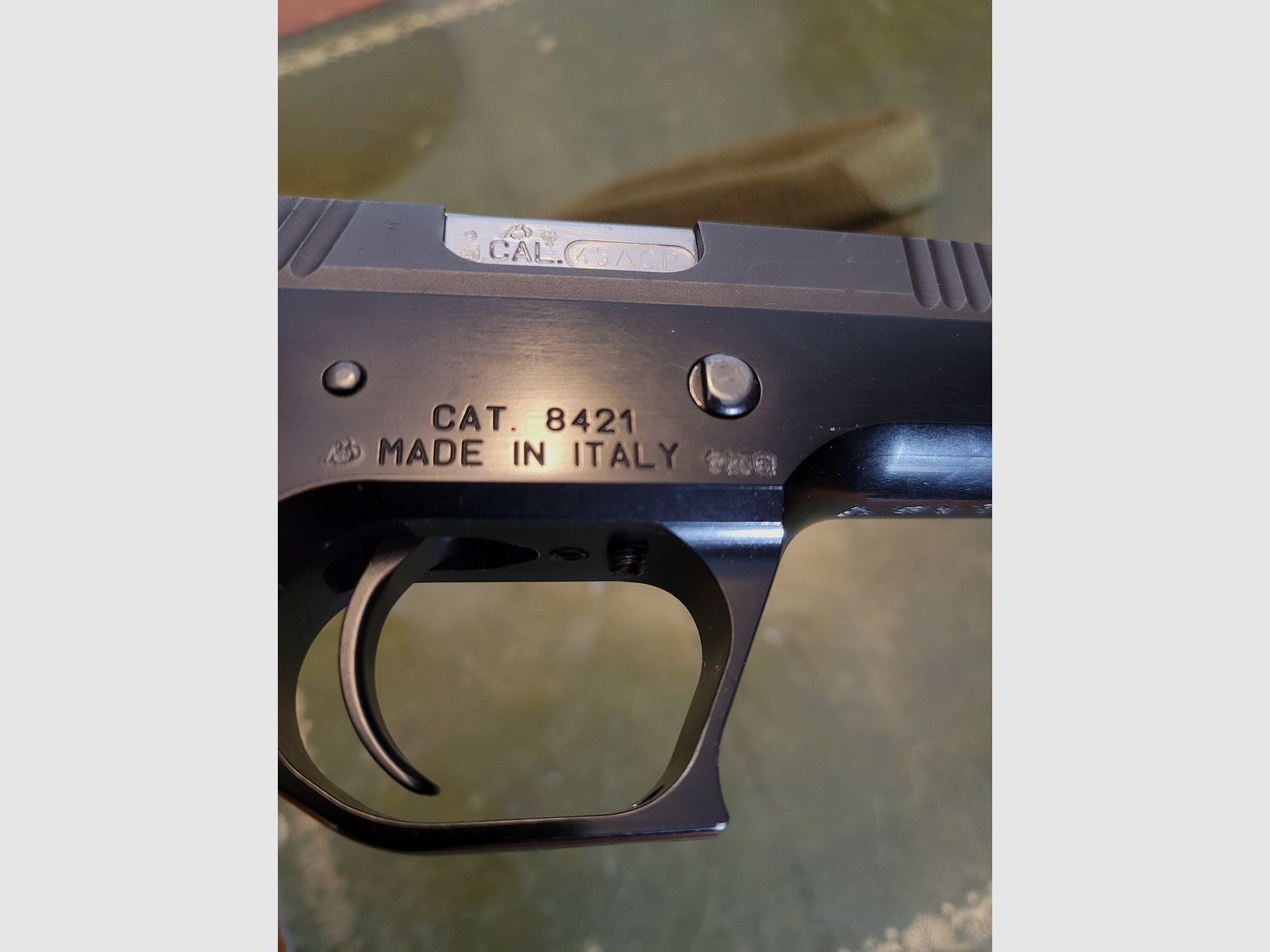 Pardini sport pistol .45 ACP with interchangeable system 9 mm