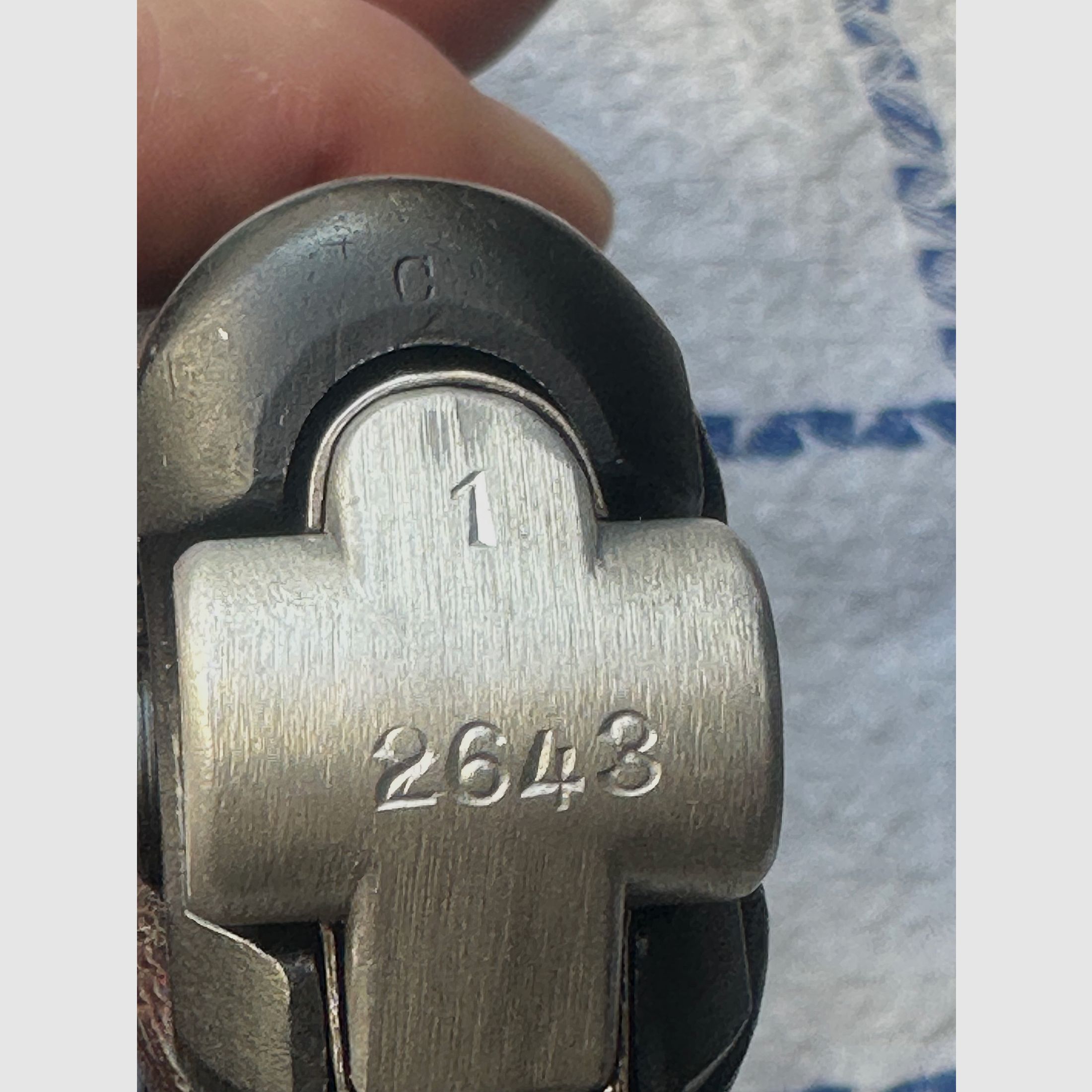 Pistole DWM 08 Erfurt Nummerngleich 2643