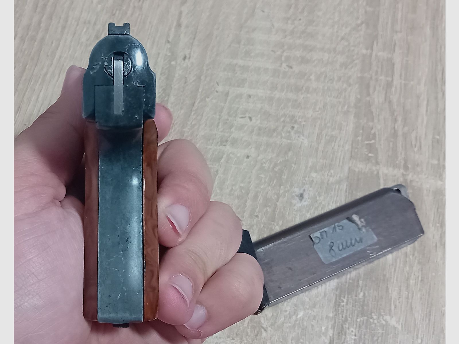 Old Rhön SM 15 caliber 8 mm blank in PTB 83/2 from 1976!