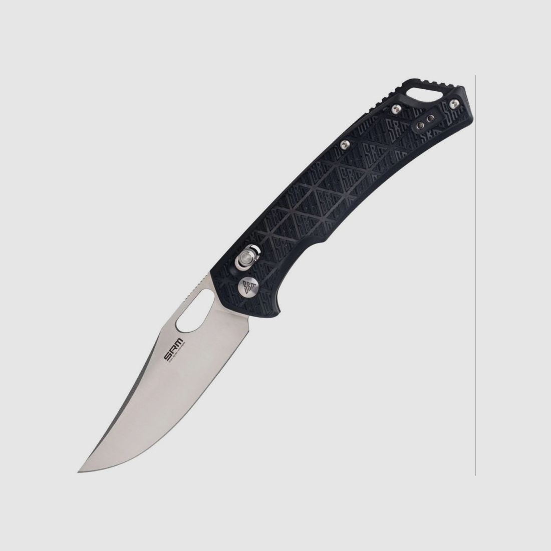 SRM-MESSER CLIP POINT MIT SCHWARZEM GRIFF, Bild 1 von 3