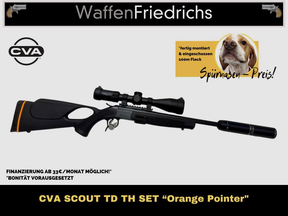 CVA SCOUT TD Thumbhole - SET WF "Orange Pointer" - Broń Friedrichs