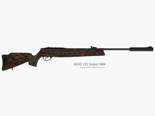Leader Mod. 125 Sniper - 4,5mm (F) Walnut-Wood-Camo