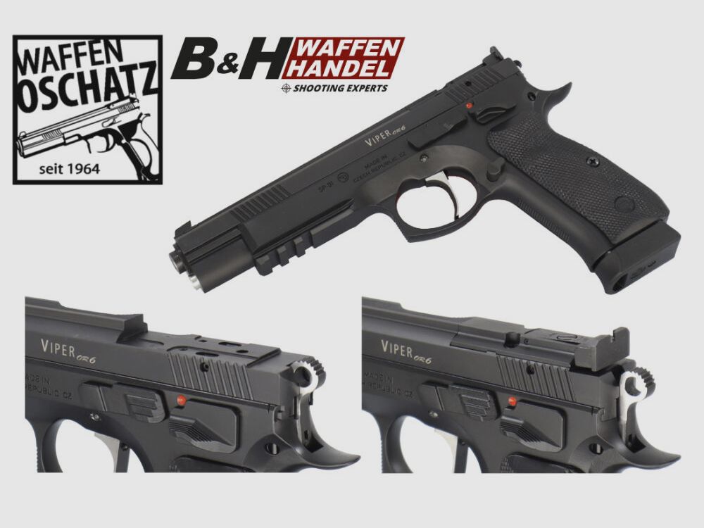 Waffen Oschatz CZ75 Viper 6 Zoll mit SAO-Abzug - Optic Ready -