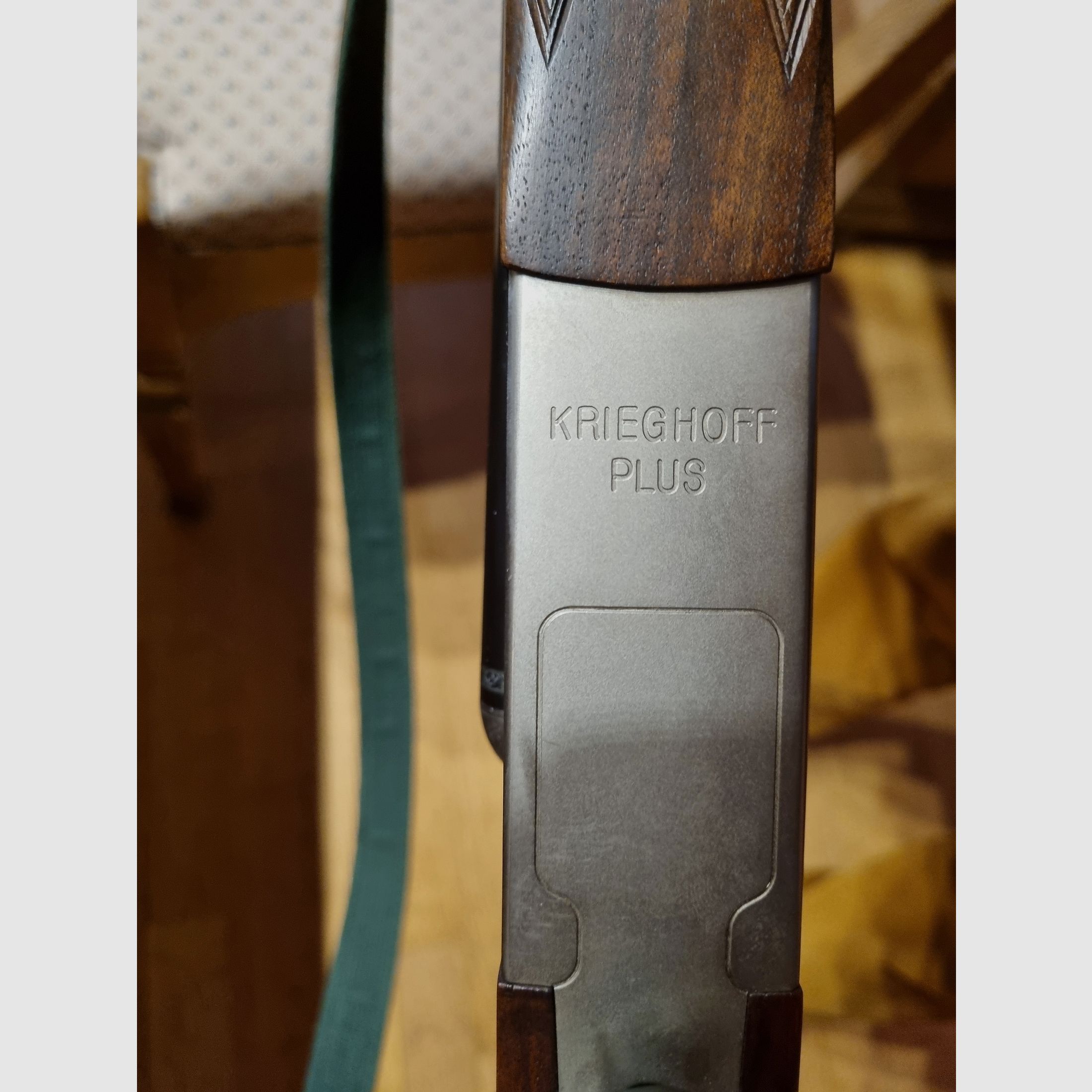 Drilling Krieghoff Plus  7x65R-12/70, Schwenkmontage, Zeiss Diavari ZM 3-12x56 T*, Handspannung
